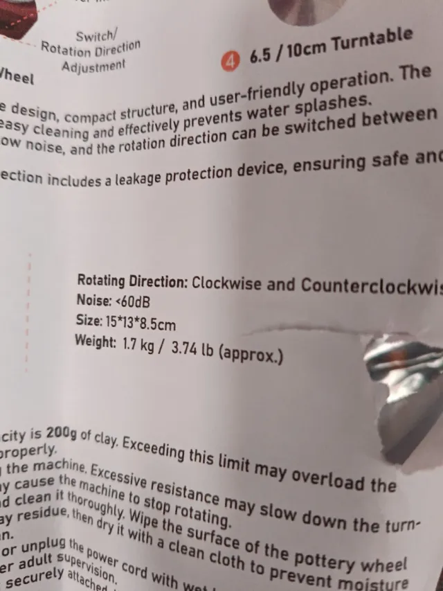 Torno de alfarería mini