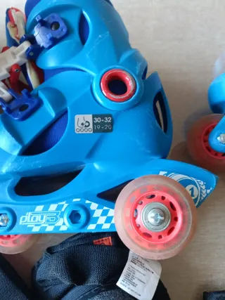 Patines Oxelo ajustables Talla 19-20-30-32 + Prote