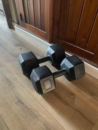 Mancuernas hexagonales negras