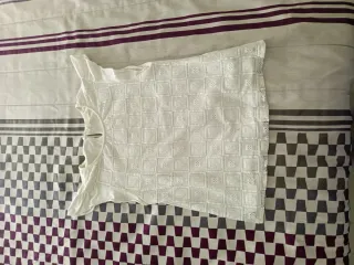 Camiseta niña encaje blanco