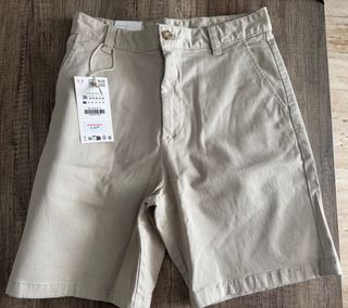 Bermuda Zara Hombre Talla 36 Beige