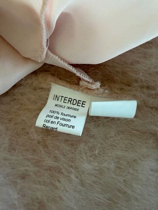 Chaqueta Interdee Rosa con Pedrería y Pelo