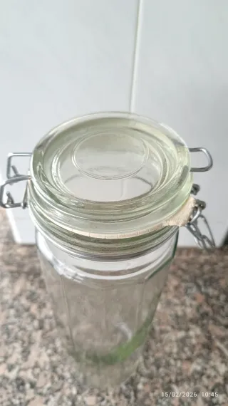 Tarro de cristal hermético grande (33cm)