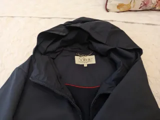 Parka marinera azul y blanca. Talla L