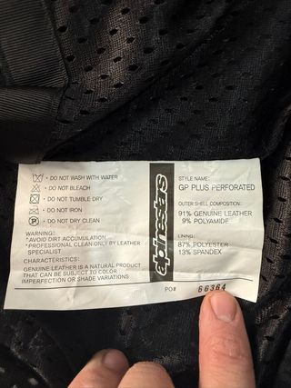 Chaqueta cuero para moto Alpinestars