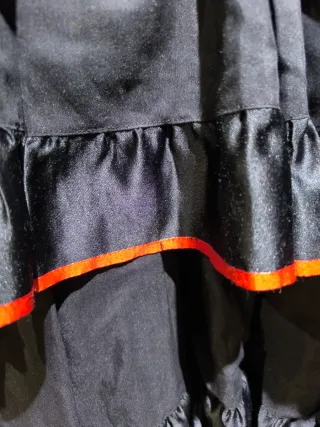 Vestido Flamenca Negro y Rojo