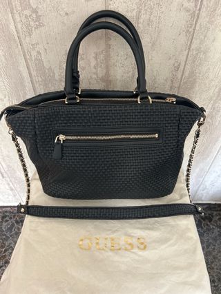Bolso Guess Negro Tejido