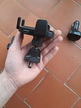 Cargadores USB + Soporte móvil de coche