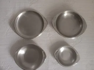 Lote 4 Cuencos AMC Acero Inox