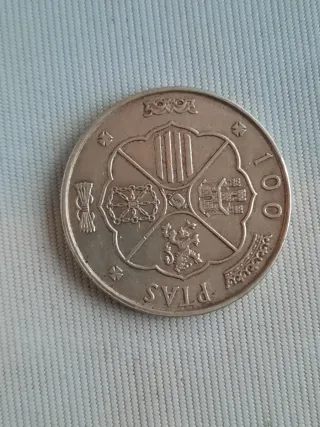 Moneda 100 Pesetas Plata 1966