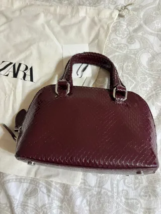 Bolso Zara city burdeos