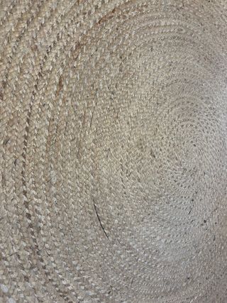 Alfombra redonda de yute