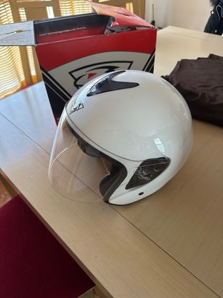 Casco M. Robert Blanco con Visera
