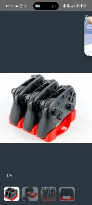 4 Soportes para mandos Switch