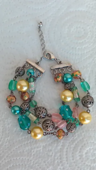 Bracciale multifilo arcobaleno