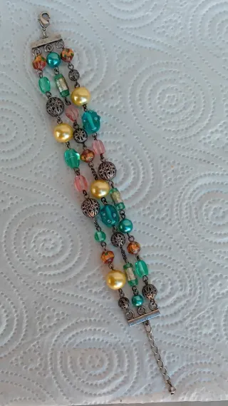 Bracciale multifilo arcobaleno
