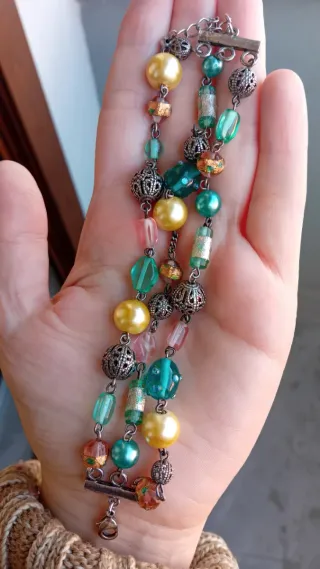 Bracciale multifilo arcobaleno