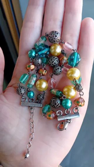 Bracciale multifilo arcobaleno