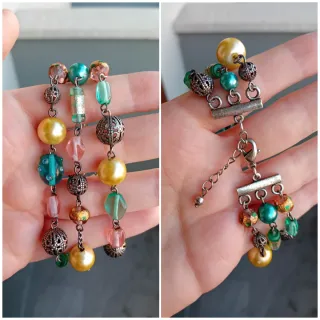 Bracciale multifilo arcobaleno