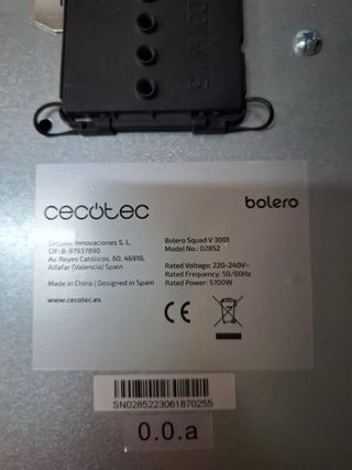 Placa vitrocerámica Cecotec 3 fuegos