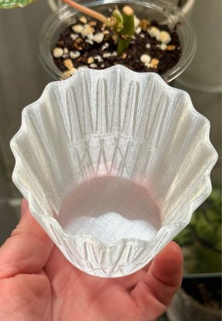 Cubre Macetas Diseño Ondulado