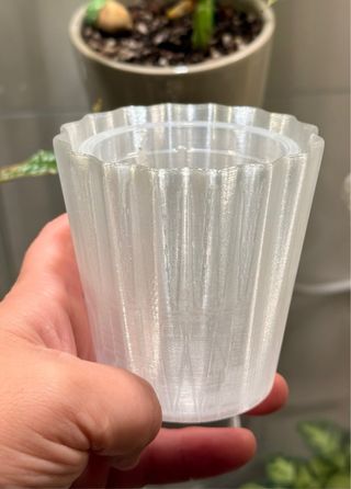 Cubre Macetas Diseño Ondulado