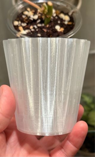 Cubre Macetas Diseño Ondulado