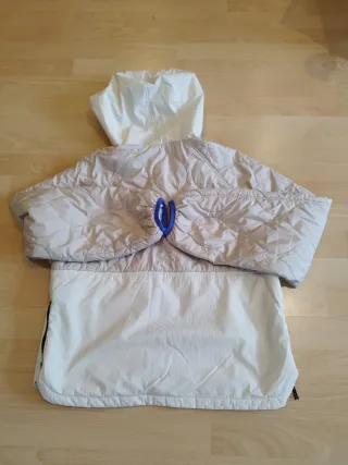 Cazadora Zara S Beige/Blanca