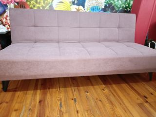 Sofá Cama Rosa Tela