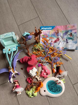 Lego Playmobil giardino magico unicorni