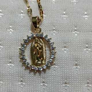 2 MEDALLAS VIRGEN MILAGROSA CON CADENAS DORADAS