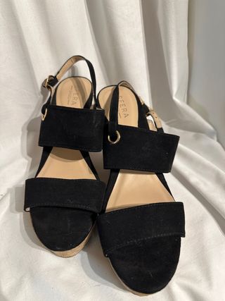 Sandalias de plataforma negras