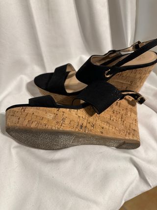 Sandalias de plataforma negras