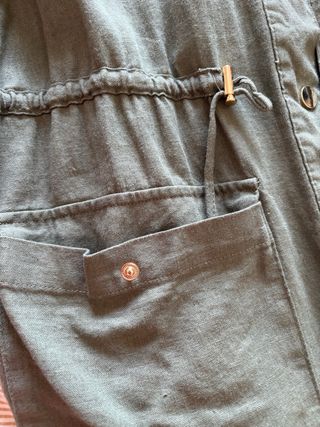 Camisa Zara Verde Militar Talla XS