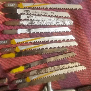 Lote de brocas y herramientas de carpintería