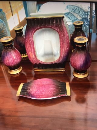 Set di trucco viola e oro