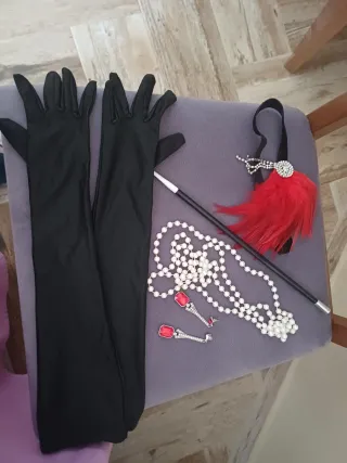 Disfraz Charleston Negro, incluidos complementos