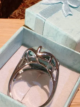 Anillo Turquesa Natural Plata