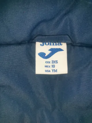 Chaqueta Joma entrenamiento T.10 años