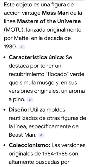 Máster Of the universe. Moss Man. De 1980.