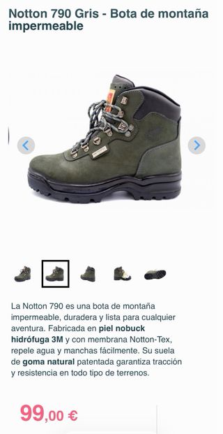 Botas de montaña Notton Nº 40 (=38)