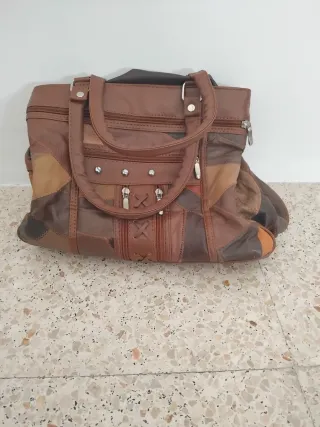 Bolso de cuero patchwork