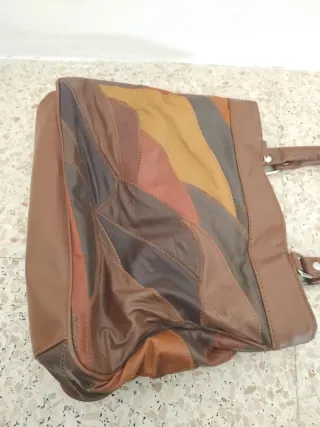 Bolso de cuero patchwork