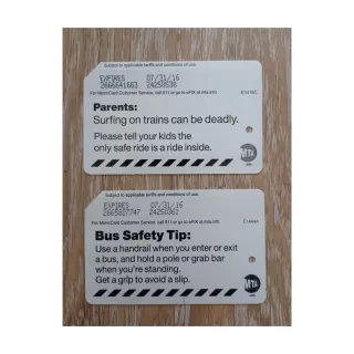 2 Tarjetas MetroCard NYC