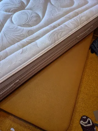 Colchón,canape y cabecero cama 105