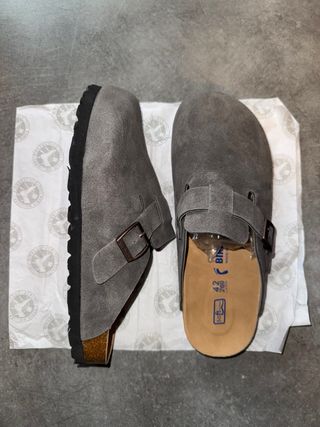 Zuecos Birkenstock Gris Talla 42
