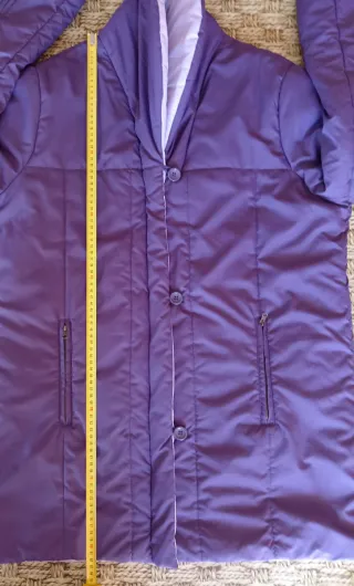 CHAQUETA REVERSIBLE MUJER L Violeta ↔ Malva