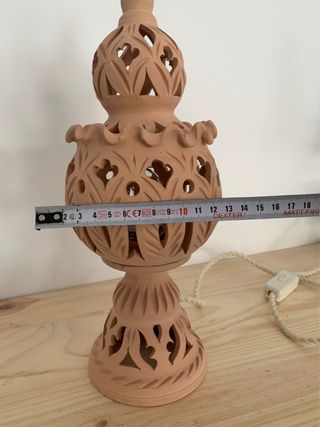 Lámpara cerámica tunecina artesanal