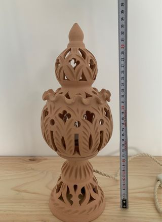 Lámpara cerámica tunecina artesanal