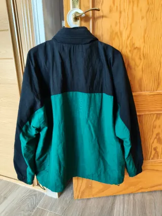 Chaqueta Adidas Ancha Negra y Verde